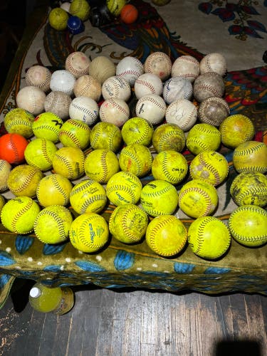Used # 12 Softball Balls 52 Pack