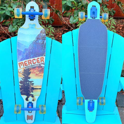 Mercer Longboards "Levity" Complete Drop-Through Longboard Skateboard 10" X 42"