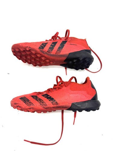 Used Adidas Soccer Turf Shoes Red Junior 05 11860-S000300820