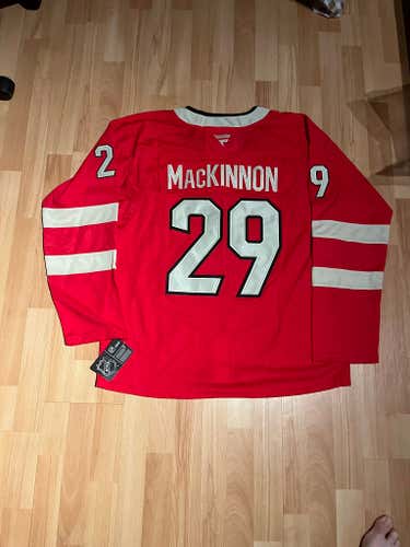 Nathan MacKinnon Team Canada Hockey Men's Jersey Stitched Size 54