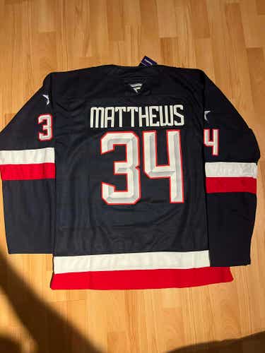 Auston Matthews Team USA Hockey Men's Jersey Stitched Size 54