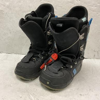Used Burton PROGRESSION Women's Snowboard Boots Black And Carolina Blue Senior 6 11855-S000194587