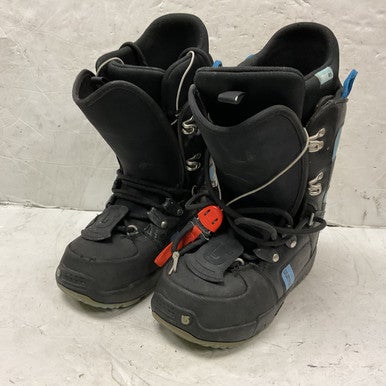 Used Burton PROGRESSION Women's Snowboard Boots Black And Carolina Blue Senior 6 11855-S000194587
