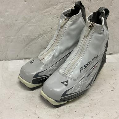 Used Fischer XC COMFORT Womens NNN XC Ski Boots White W 05-05.5 / JR 03.5-04 11855-S000194560