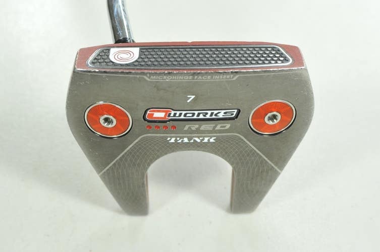 LEFT HANDED Odyssey O-Works #7 Tank Red 38" Putter Steel #206020