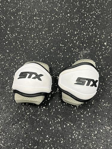 Used STX STALLION Lacrosse Arm Pads/Guards White Senior 11849-S000033621