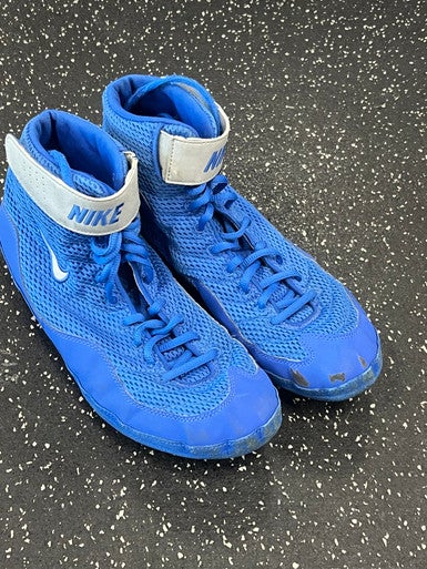 Used Nike INFLICT Wrestling Shoes Royal Blue Senior 11 11849-S000033619