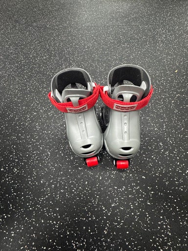 Used FISHER PRICE Child Roller Quad Skates Grey Adjustable 11849-S000033615