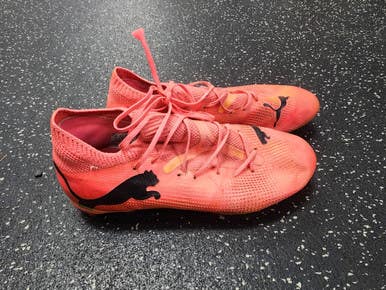 Used Puma FUTURE Soccer Cleats Pink Junior 05 11849-S000033605