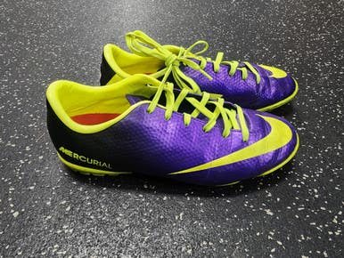 Used Nike MERCURIAL Soccer Turf Shoes Purple Junior 05.5 11849-S000033607