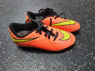 Used Nike HYPERVENOM Soccer Cleats Orange Junior 03 11849-S000033606