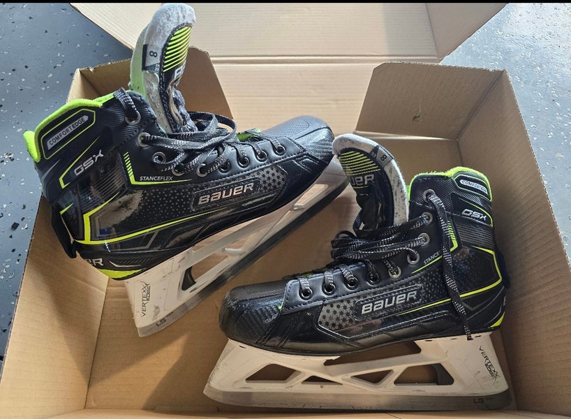 2021 Bauer GSX Hockey Goalie Skates Extra Wide Width 8 (Used)