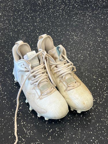 Used New Balance LAX Cleats Boys White Junior 04 11849-S000033478