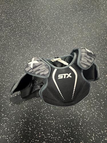 Used STX STALLION 75 Lacrosse Shoulder Pads Black XS 11849-S000033495