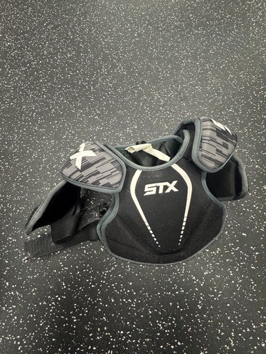 Used STX STALLION 75 Lacrosse Shoulder Pads Black XS 11849-S000033495