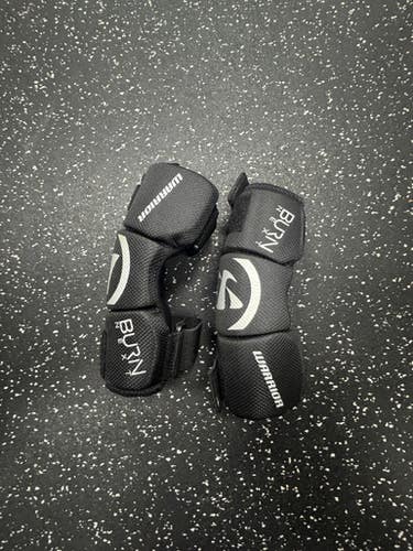 Used Warrior BURN NEXT Lacrosse Arm Pads/Guards Black XS 11849-S000033496