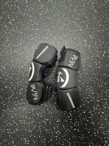 Used Warrior BURN NEXT Lacrosse Arm Pads/Guards Black XS 11849-S000033496