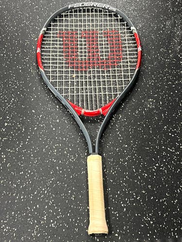 Used Wilson FEDERER Adult Tennis Racquet Grey 4 3/8" 11849-S000033546