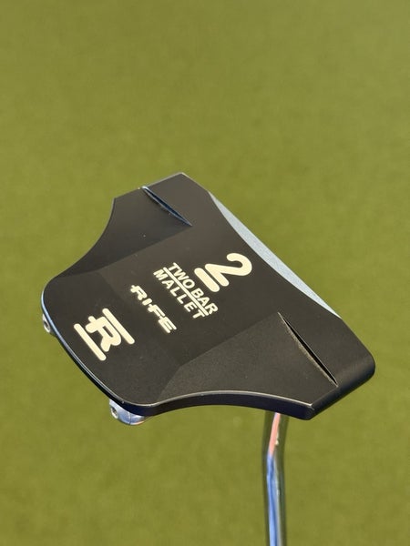RIFE Two Bar Mallet Putter 34 Steel Shaft Right-Handed Extra Weights W HC
