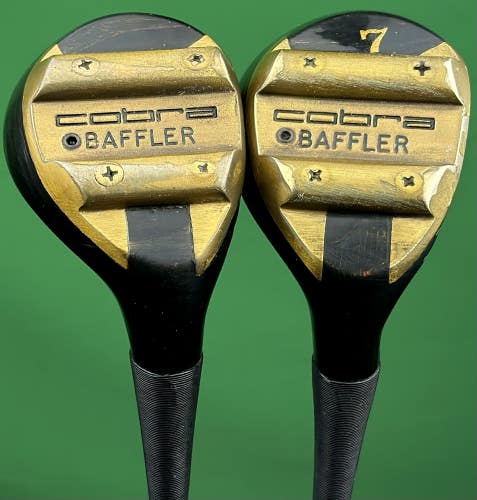 Vintage Cobra Baffler Wood Set 5-Wood, 7-Wood Steel Shaft Right Handed