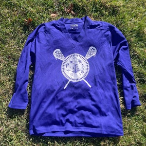 Purple medium Haudenosaunee Men’s lacrosse Jersey (Used)