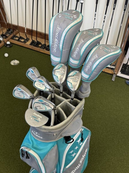 Tour Edge Lady Edge Full Set 11pc Set Driver,3Wood,5 Wood, 6H,7H8-PW,SW Putter