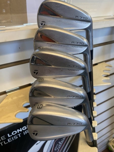 Taylor Made 2023 P770 Iron Set 5 - 9 Iron Project X 6.5 LZ Steel 1/2 Long