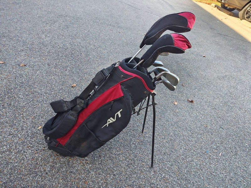 AVT 10 Piece Regular Flex Complete Golf Set with Stand Bag