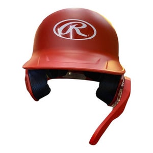 Used Rawlings MACH-JR-REVA Batting Helmet w/Mask Red SM 11375-S000369500