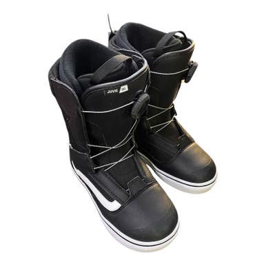 Used Vans JUVIE OG BOA Mens Snowboard Boots Black Senior 5 11375-S000369489