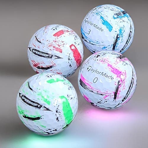 4 Dozen TaylorMade SpeedSoft Ink Near Mint AAAA Used Golf Balls...Asst Color