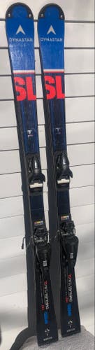 142 cm Dynastar Speed Omeglass Team SL Skis With Bindings Max Din 10 (Used)