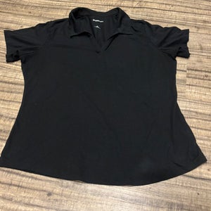 Sport-Tek Ladies Large Short Sleeve Polo Shirt Black