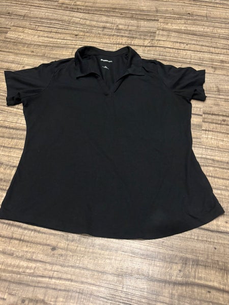 Sport-Tek Ladies Large Short Sleeve Polo Shirt Black