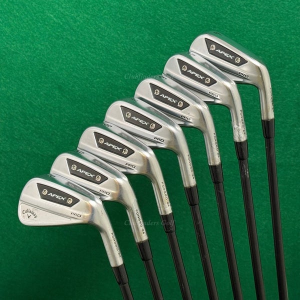 Callaway Apex Pro Forged '24 4-PW Iron Set TT Elevate MPH 95 Black Steel Regular