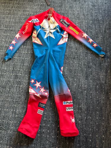 Unisex Medium Spyder U.S. Ski Team Ski Suit (Used) FIS Legal
