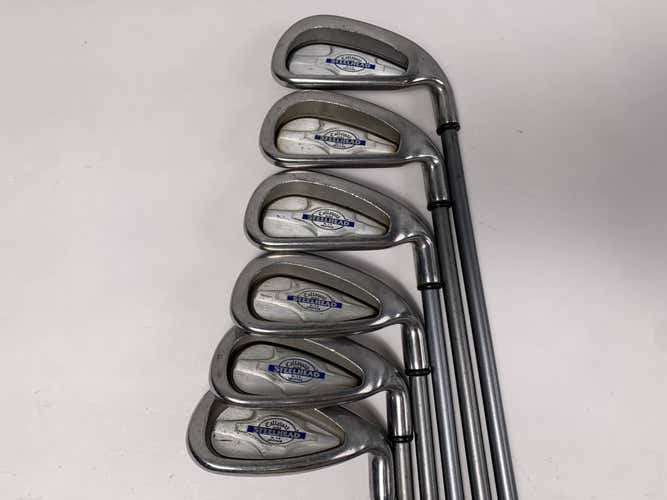 Callaway X-14 Iron Set 4-PW Steelhead X-14 Firm Graphite Mens RH -No 7i