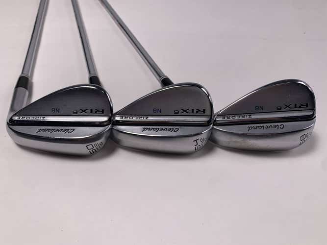 Cleveland RTX 6 ZipCore Tour Satin Wedge Set 50* 10 | 54* 10 | 58* 10 Modus 3 RH