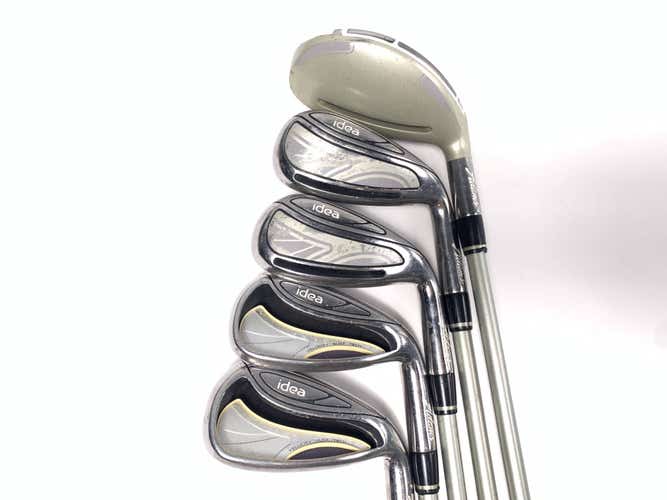 Adams Idea Womens 2014 Hybrid Iron Set 6-PW Idea Womens 50g Ladies Graphite RH