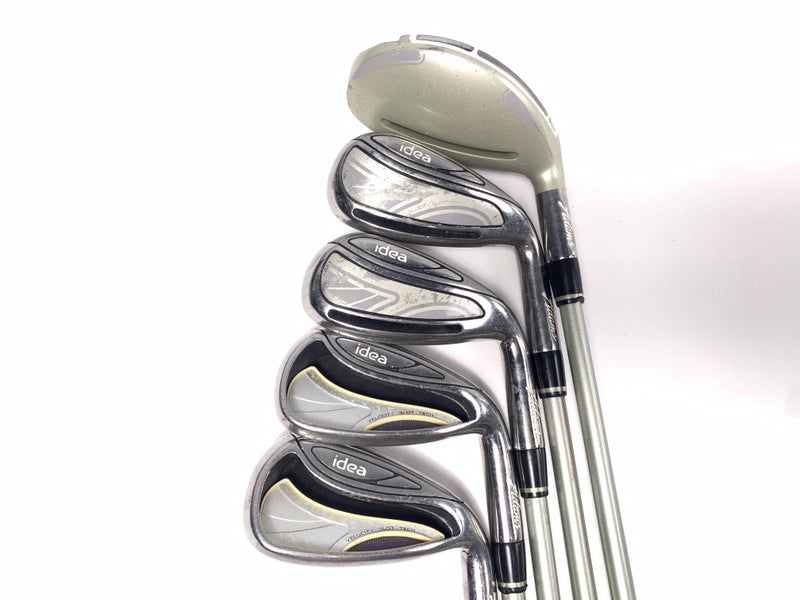 Adams Idea Womens 2014 Hybrid Iron Set 6-PW Idea Womens 50g Ladies Graphite RH