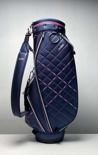 XXIO Ladies Cart Bag Blue/Pink 5-Way Divide Single Strap Golf Bag NEW