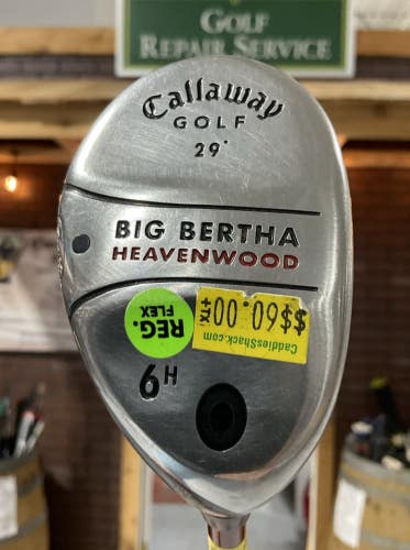 Callaway BIG BERTHA HEAVENWOOD 29 #6 Hybrid 38.5" RCH Regular Flex Graphite RH