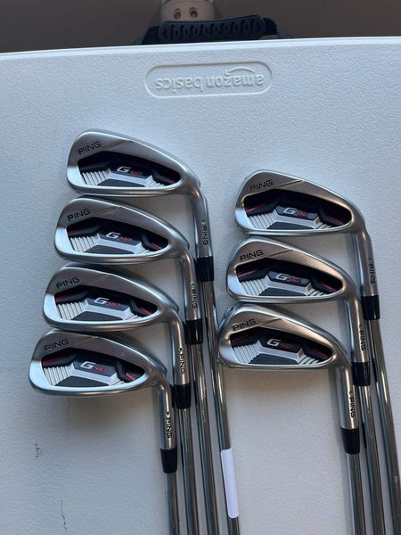 Ping G410 Iron Set 4-PW Green Dot AWT 2.0 Stiff Flex +1 NICE