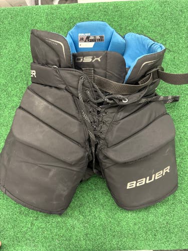 Black Bauer GSX Hockey Goalie Pants (Used) | Junior Small/Medium