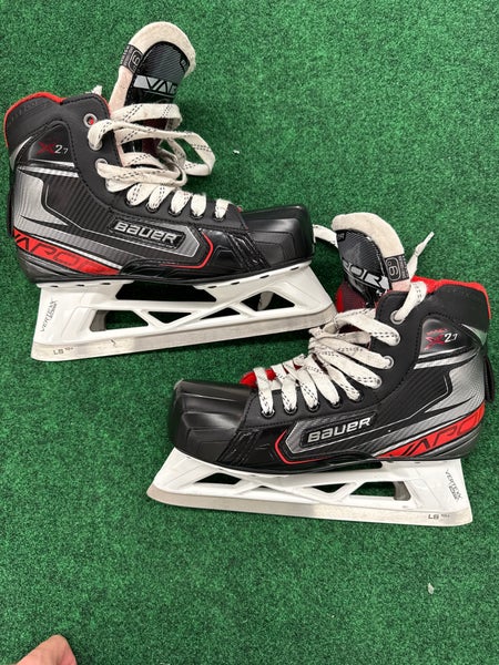 Senior Bauer Vapor X2.7 Hockey Goalie Skates (Regular) Size 9 (Used)