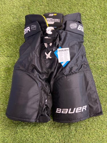 Black Intermediate Large Bauer Supreme 3S Hockey Pants (New)