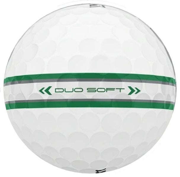 Wilson Staff Duo Soft TRK360 Golf Balls (White/Green, 3pk) 1 Sleeve 2025 NEW