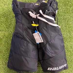 Black Intermediate Medium Bauer Supreme 3S Pro Hockey Pants (New)