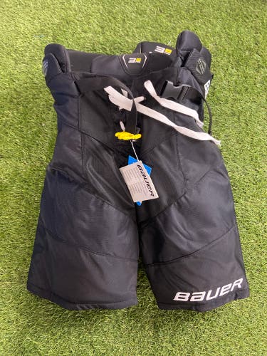 Black Intermediate Medium Bauer Supreme 3S Pro Hockey Pants (New)