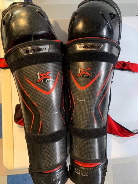 Senior Bauer Vapor 1X Lite 17" Shin Pads (Used)